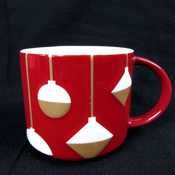 2012 Starbucks Red Ornaments Stackable Mug 14oz - Picture 2 of 9